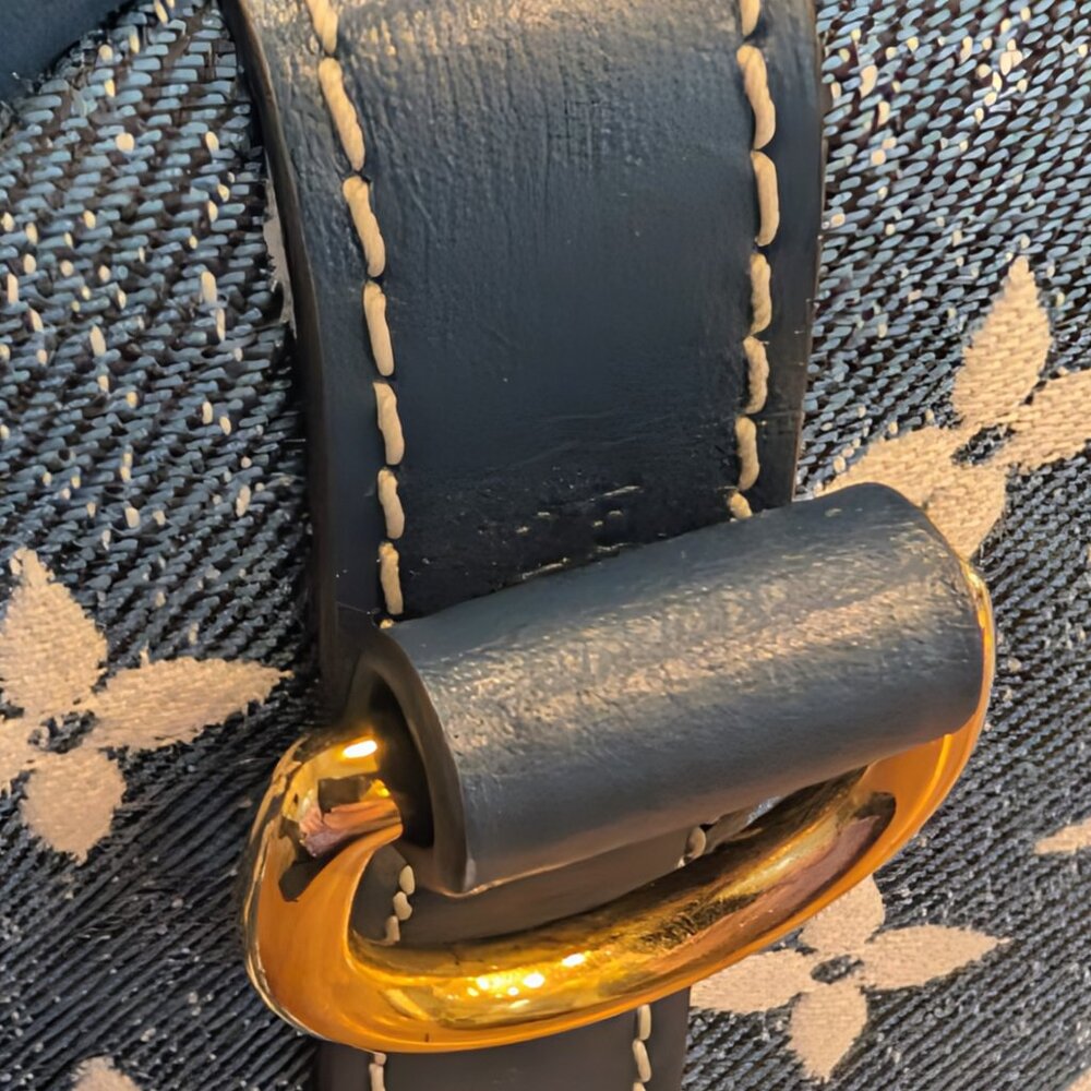 Louis Vuitton Denim Jacquard Monogram Speedy Bandoulière 25 - Picture 12 of 16